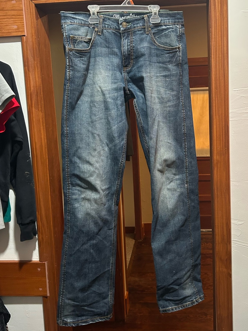 Wrangler Retro Men’s Slim Straight Jeans 33x36 Medium Wash